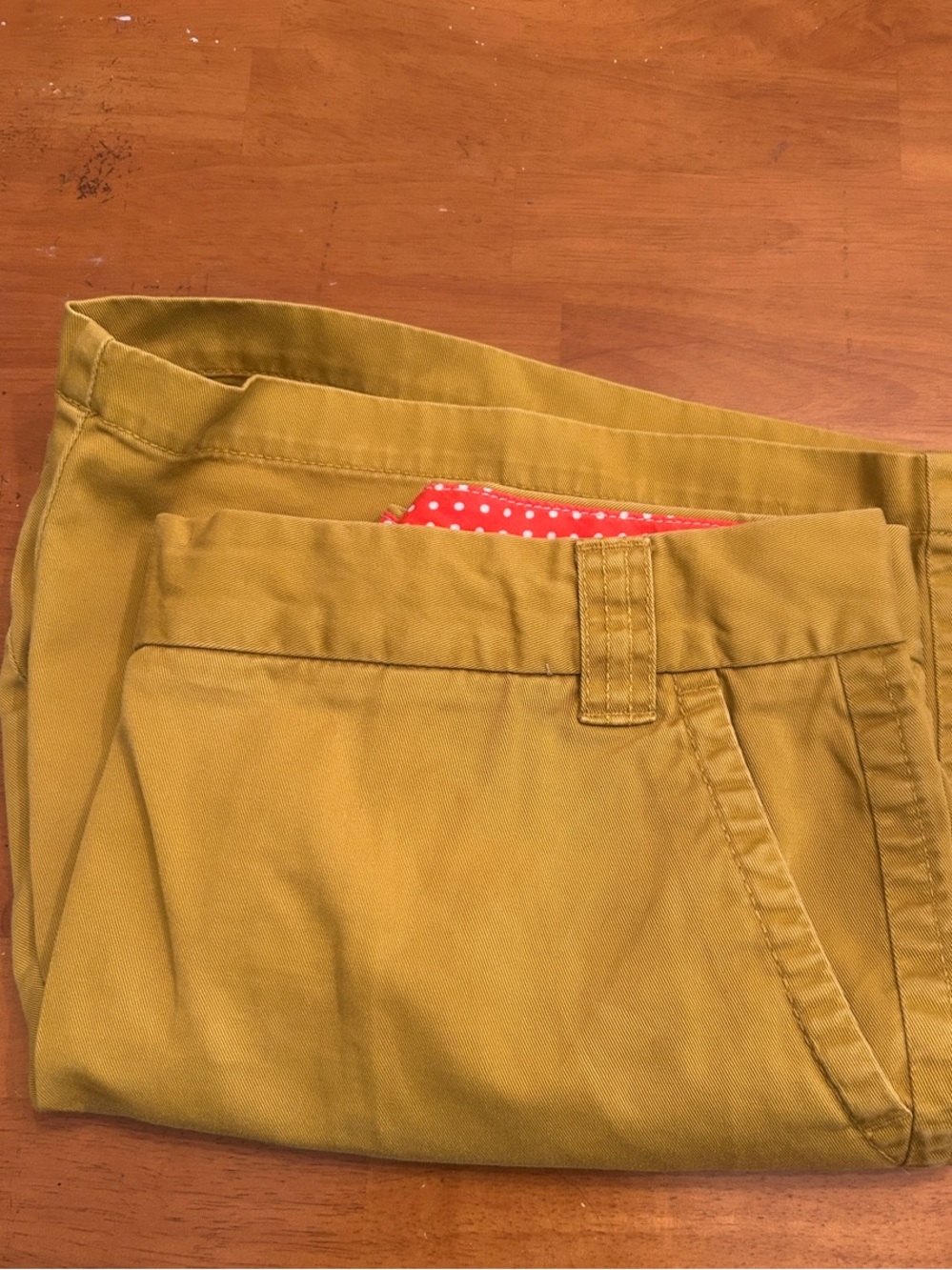 Womens J.Crew Casual Chino Shorts in Mustard Yellow